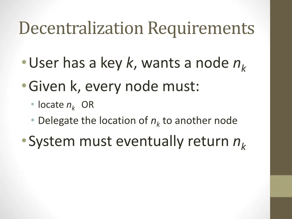 decentralization requirements