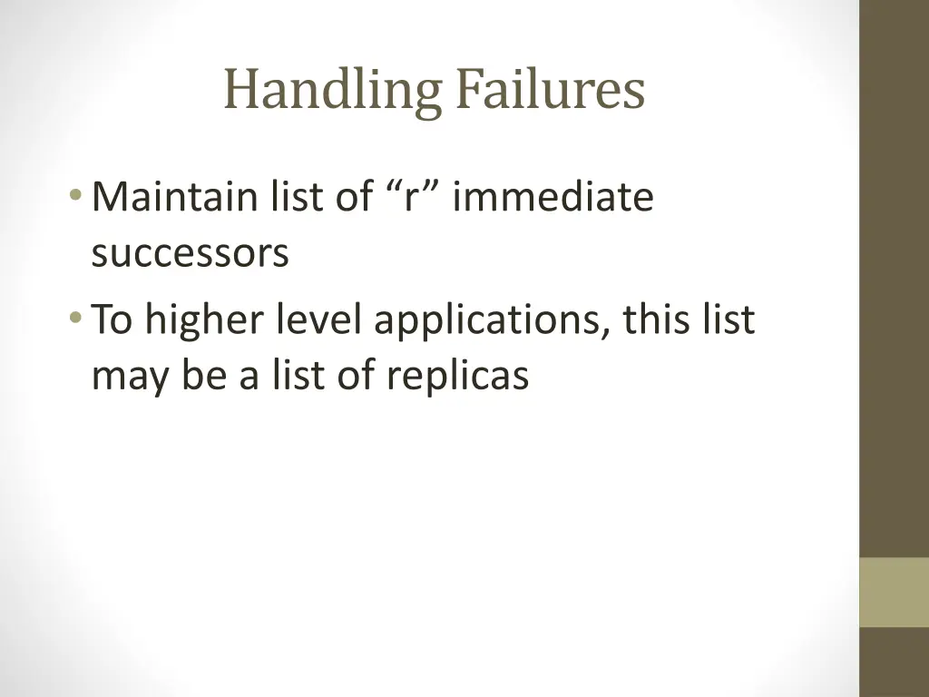 handling failures