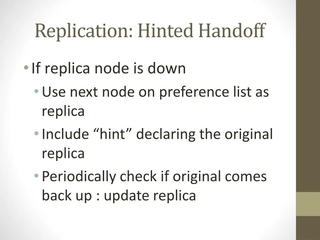 replication hinted handoff