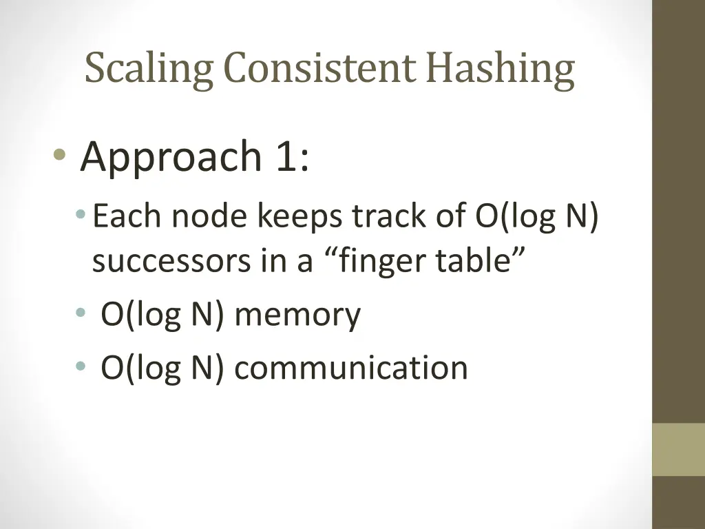 scaling consistent hashing 1