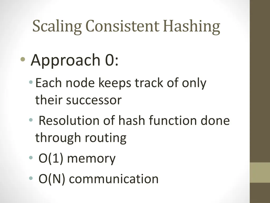 scaling consistent hashing