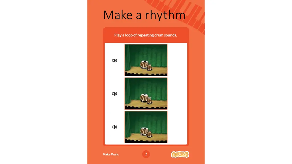 make a rhythm