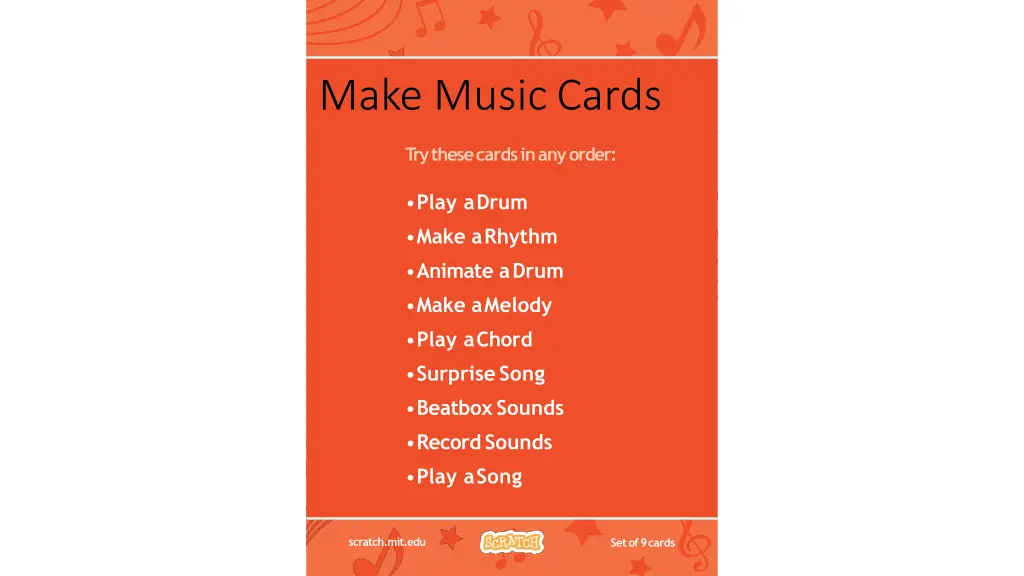 make musiccards