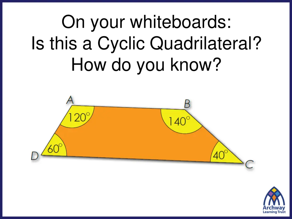 on your whiteboards is this a cyclic