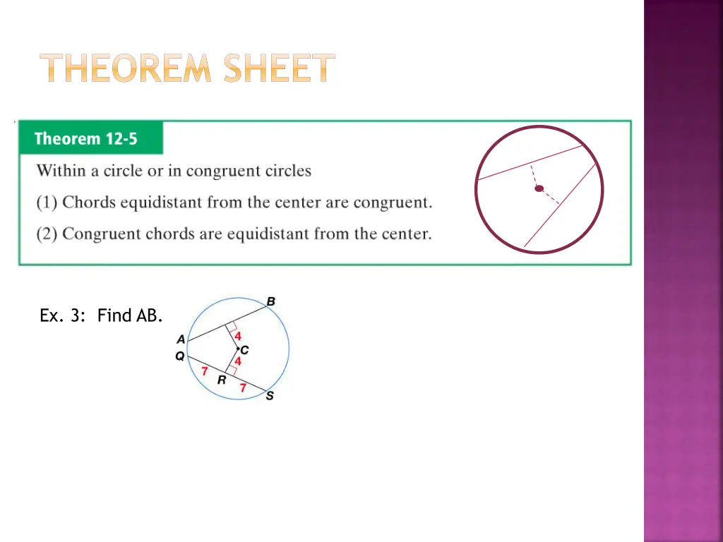 theorem sheet