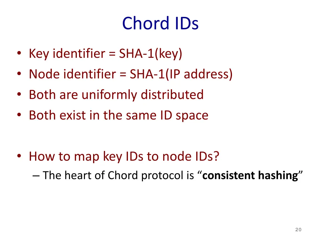 chord ids