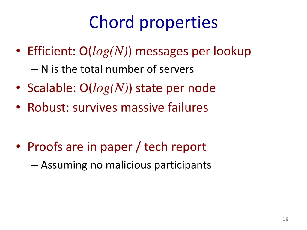 chord properties