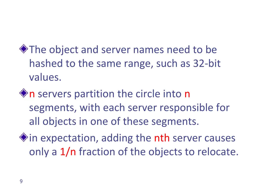 the object and server names need to be hashed