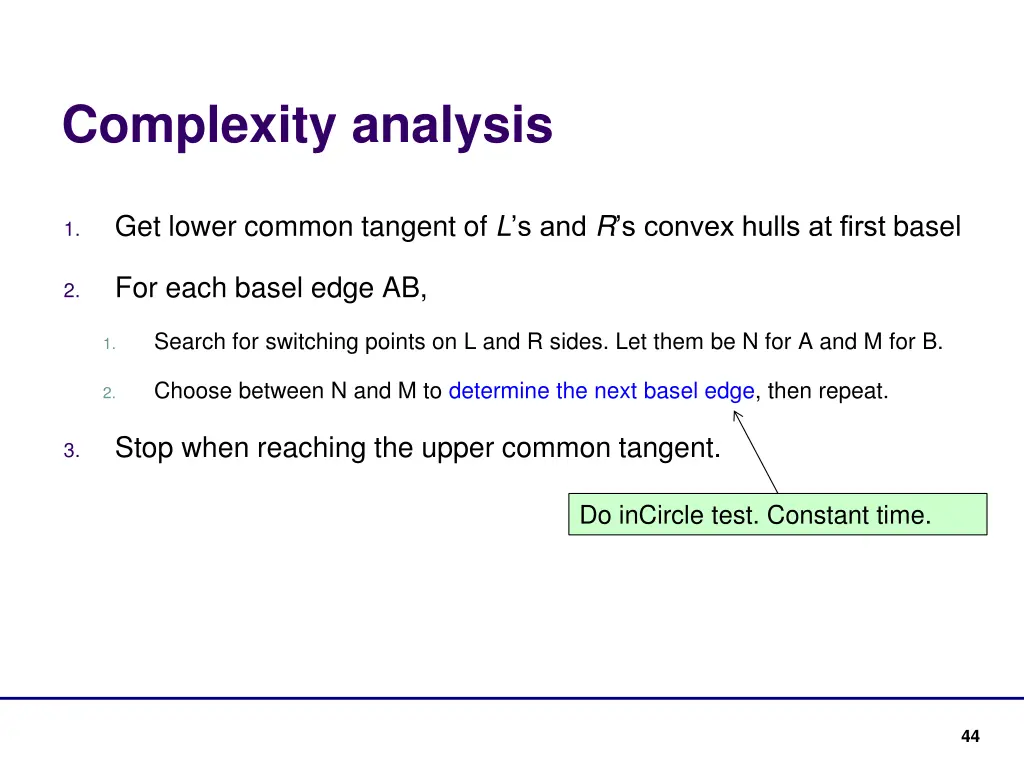 complexity analysis