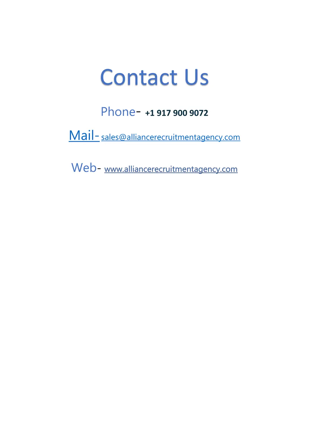 contact us