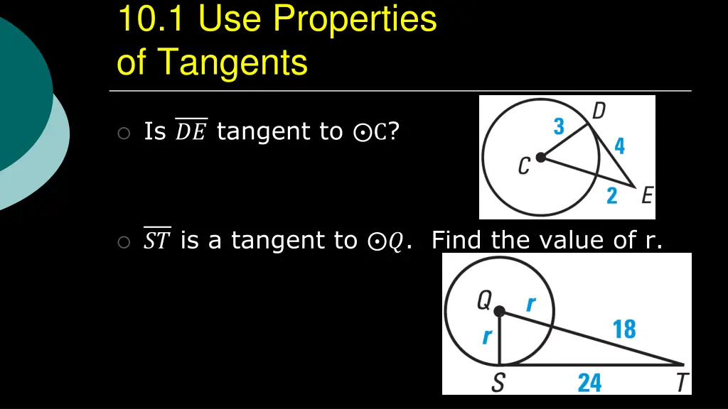 10 1 use properties of tangents 7