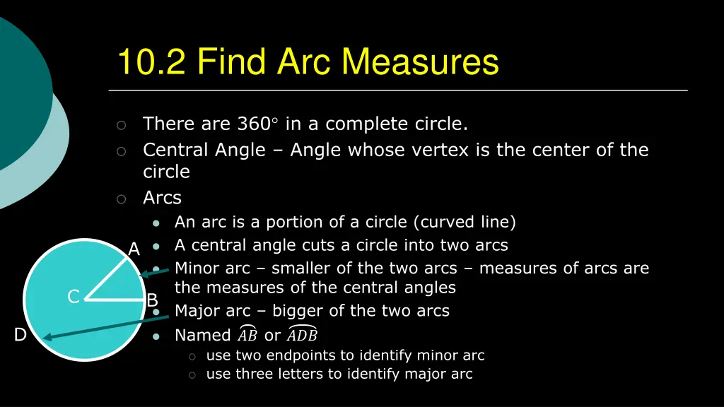 10 2 find arc measures 1