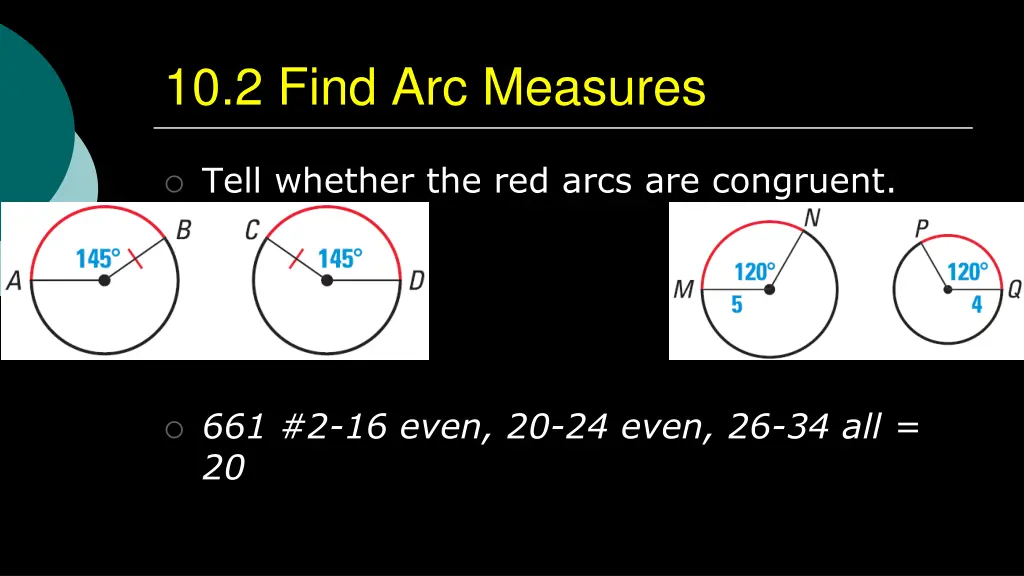 10 2 find arc measures 4