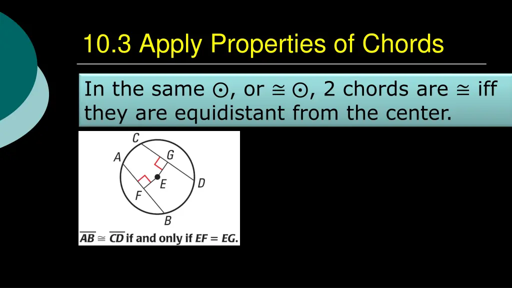 10 3 apply properties of chords 4