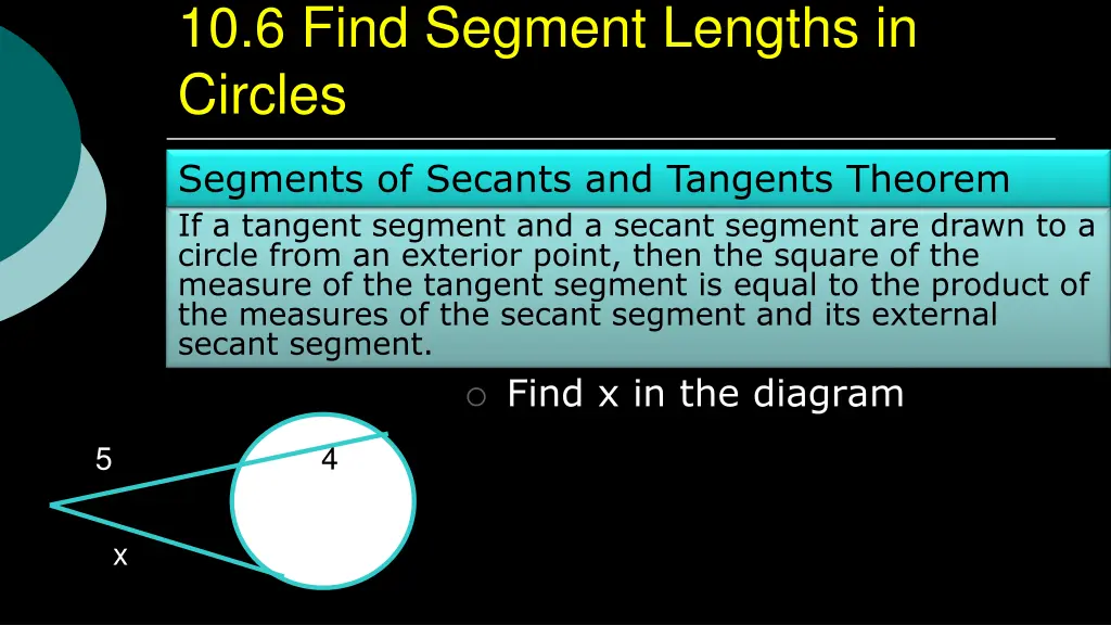 10 6 find segment lengths in circles 2