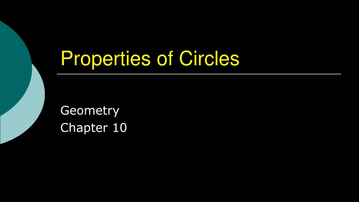 properties of circles