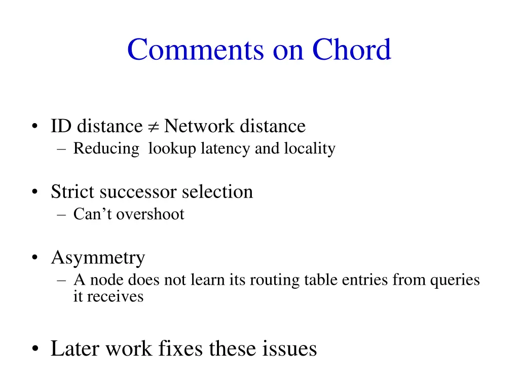 comments on chord