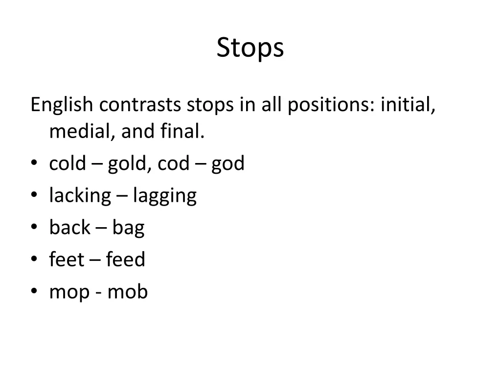 stops 1