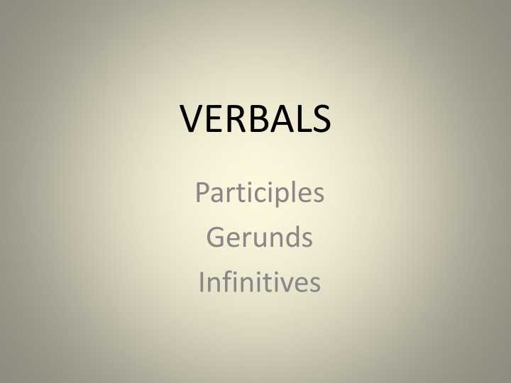 verbals