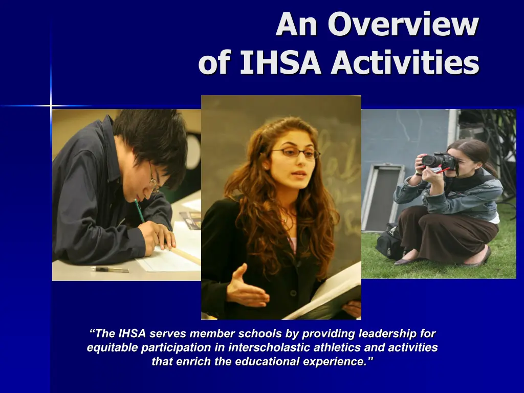 an overview of ihsa activities 1