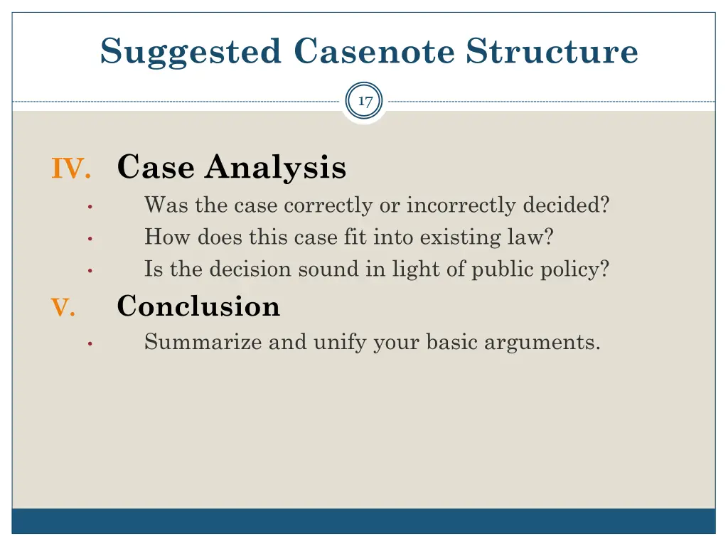 suggested casenote structure 1