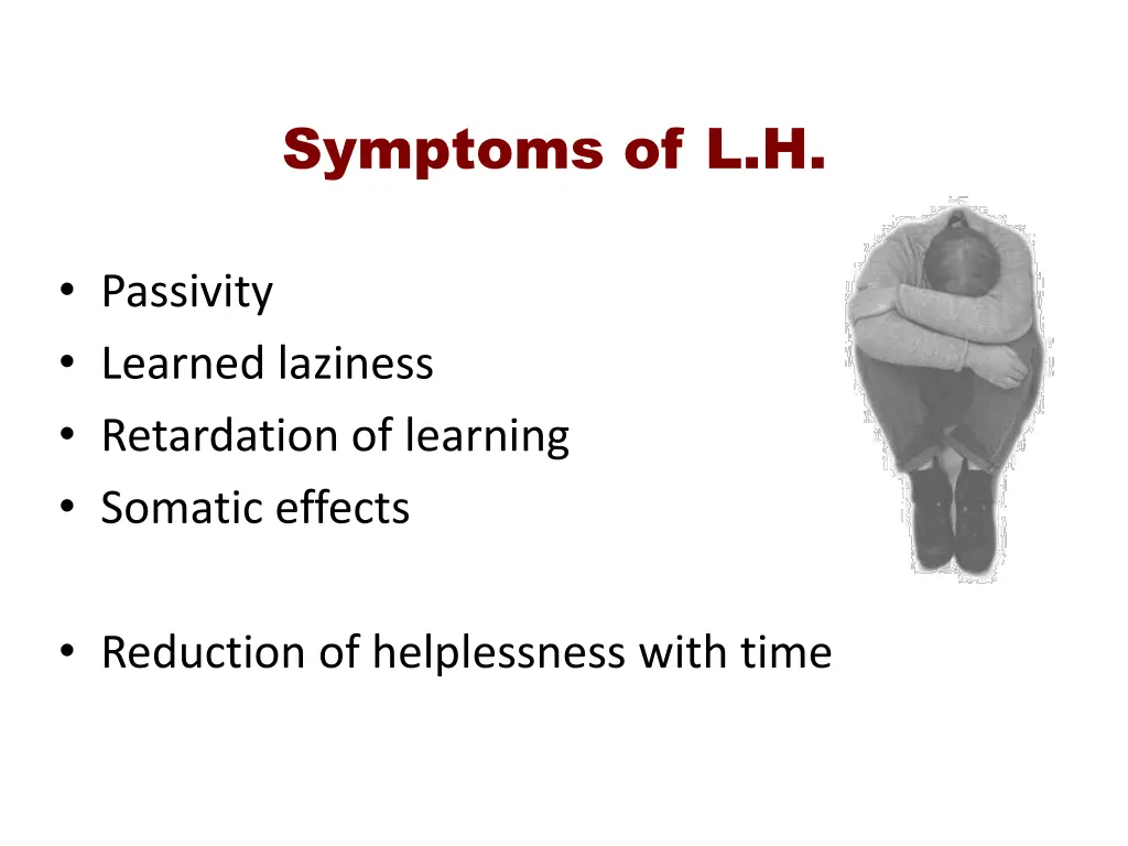 symptoms of l h