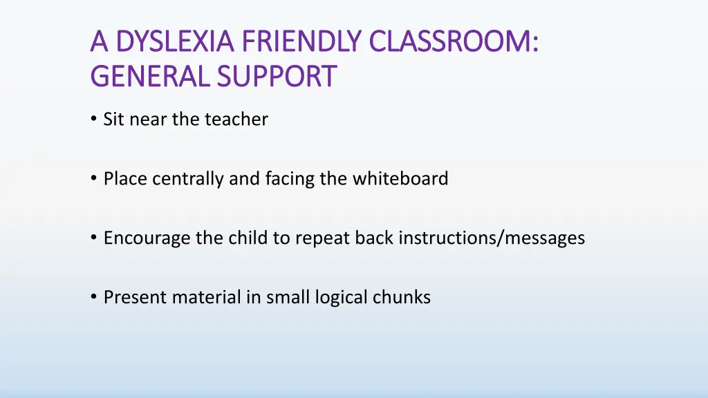 a dyslexia friendly classroom a dyslexia friendly 10