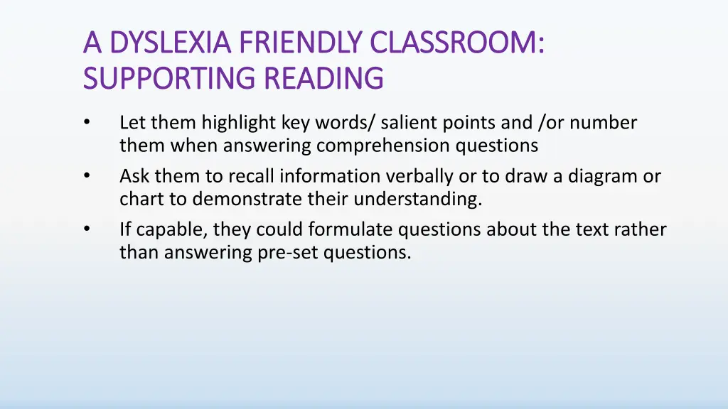 a dyslexia friendly classroom a dyslexia friendly 3