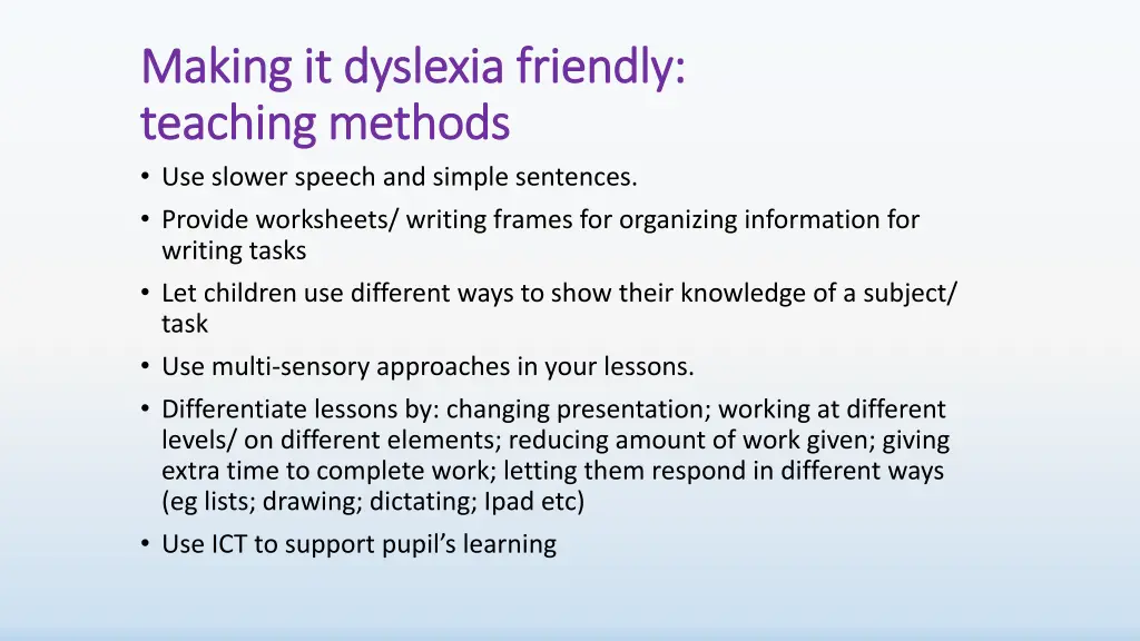 making it dyslexia friendly making it dyslexia 2