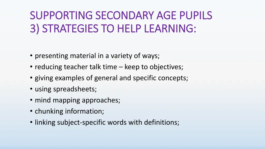 supporting secondary age pupils supporting 4