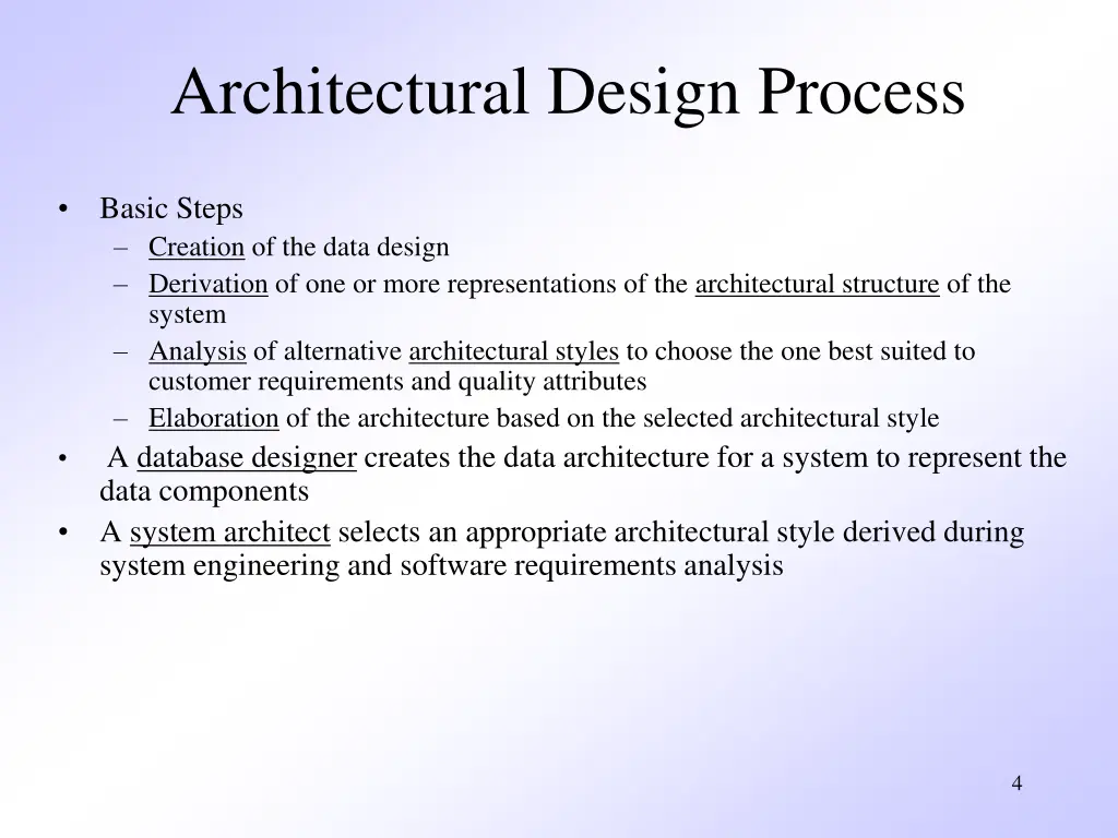 architectural design process