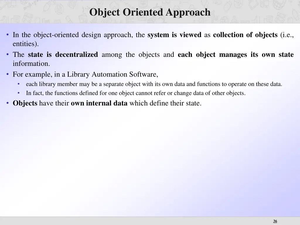 object oriented approach