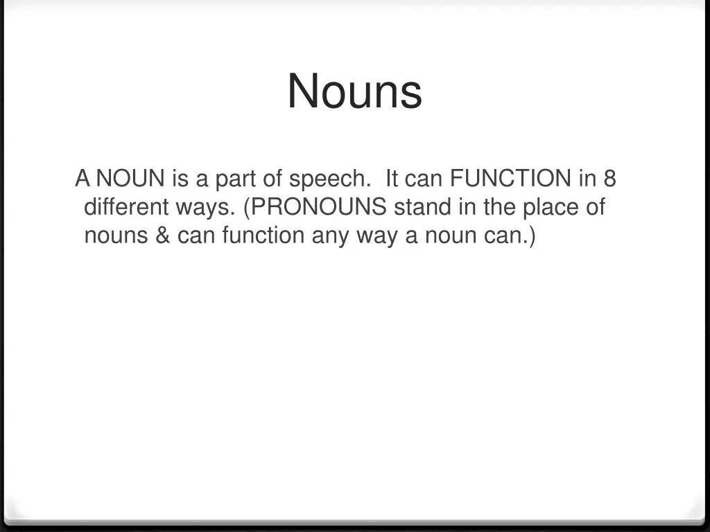 nouns