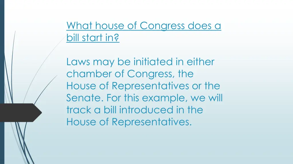 what house of congress does a bill start in