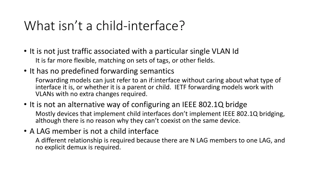 what isn t a child interface