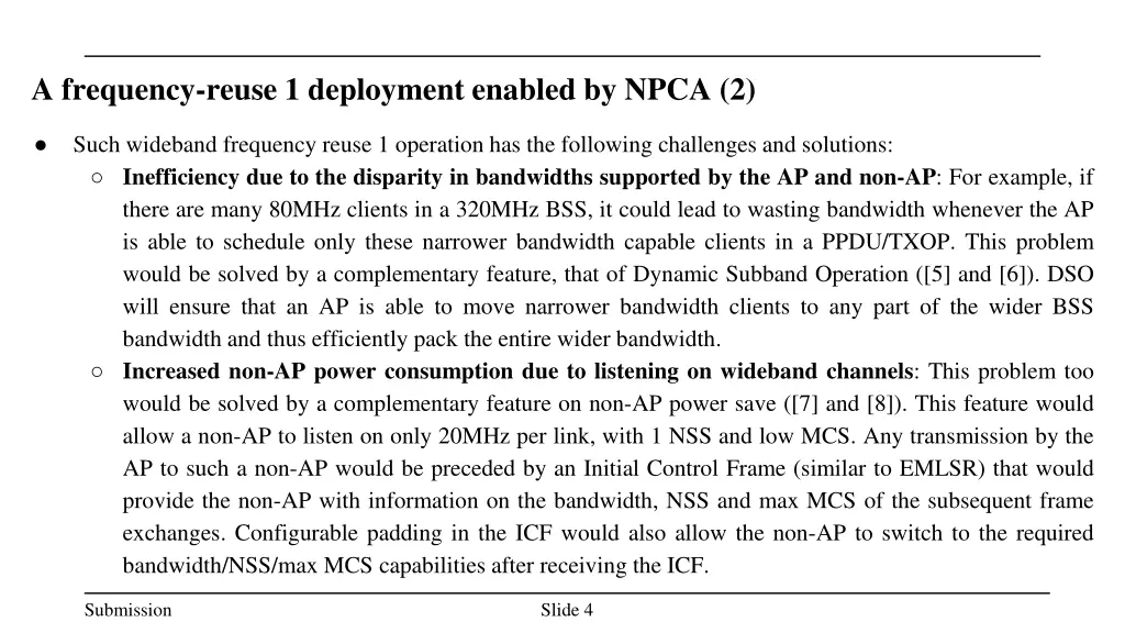 a frequency reuse 1 deployment enabled by npca 2