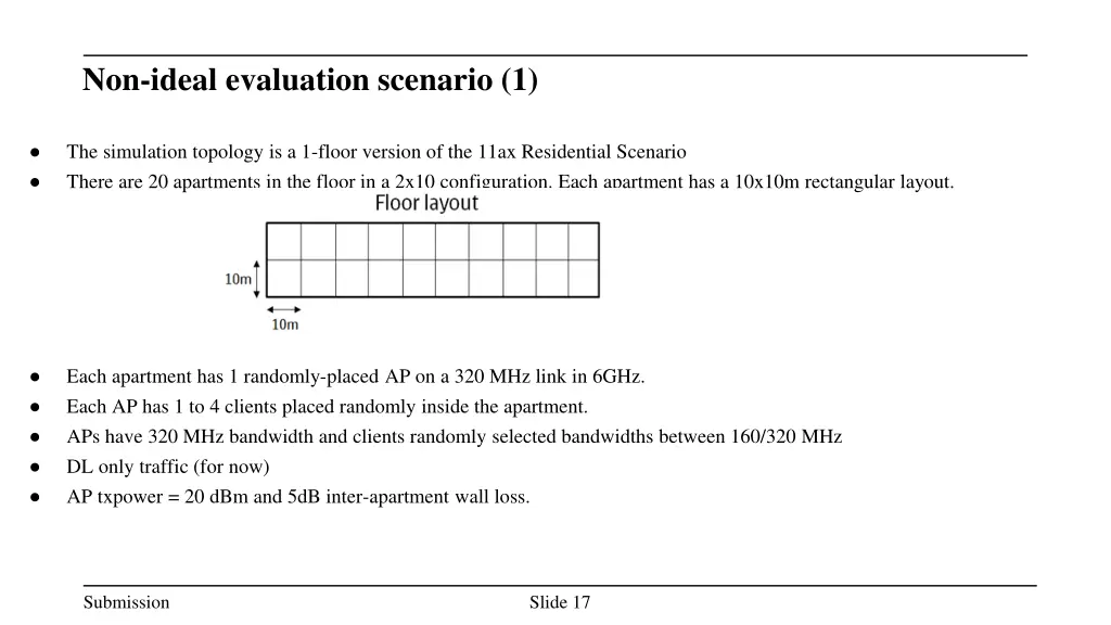 non ideal evaluation scenario 1