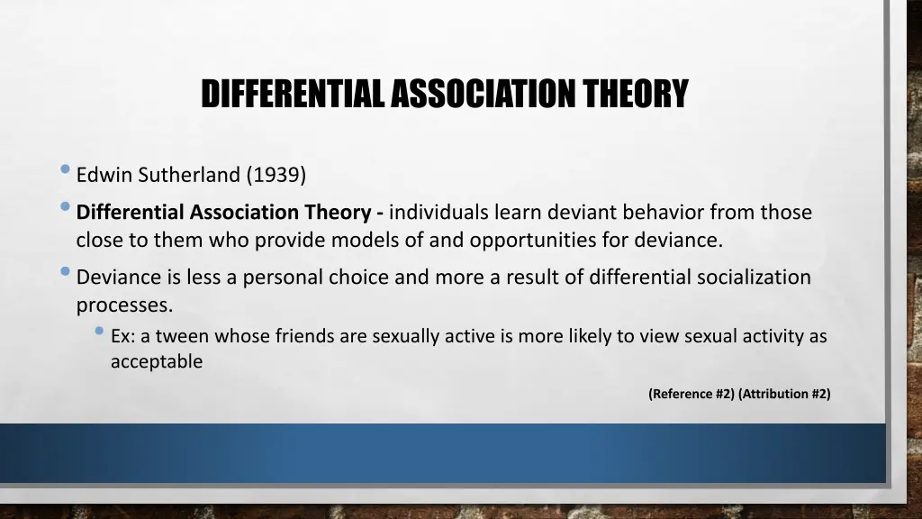 differential association theory