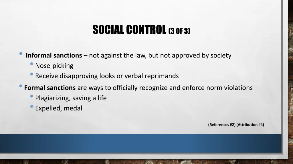 social control 3 of 3