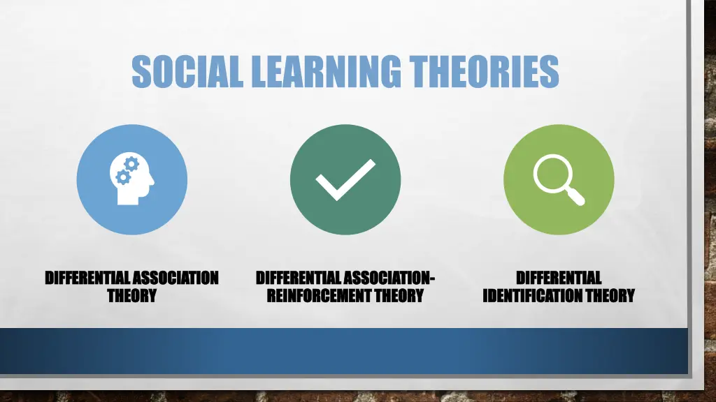 social learning theories