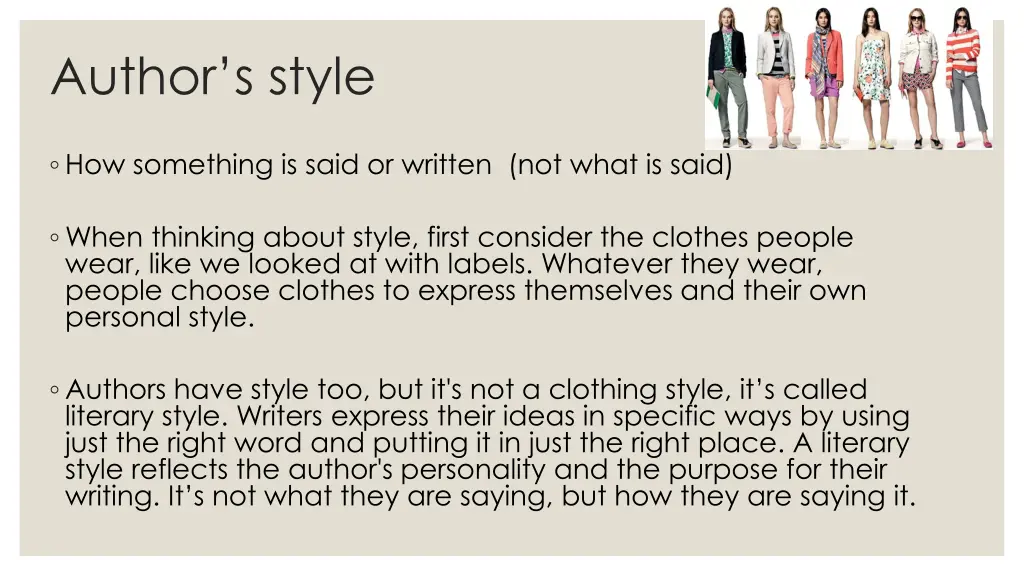 author s style