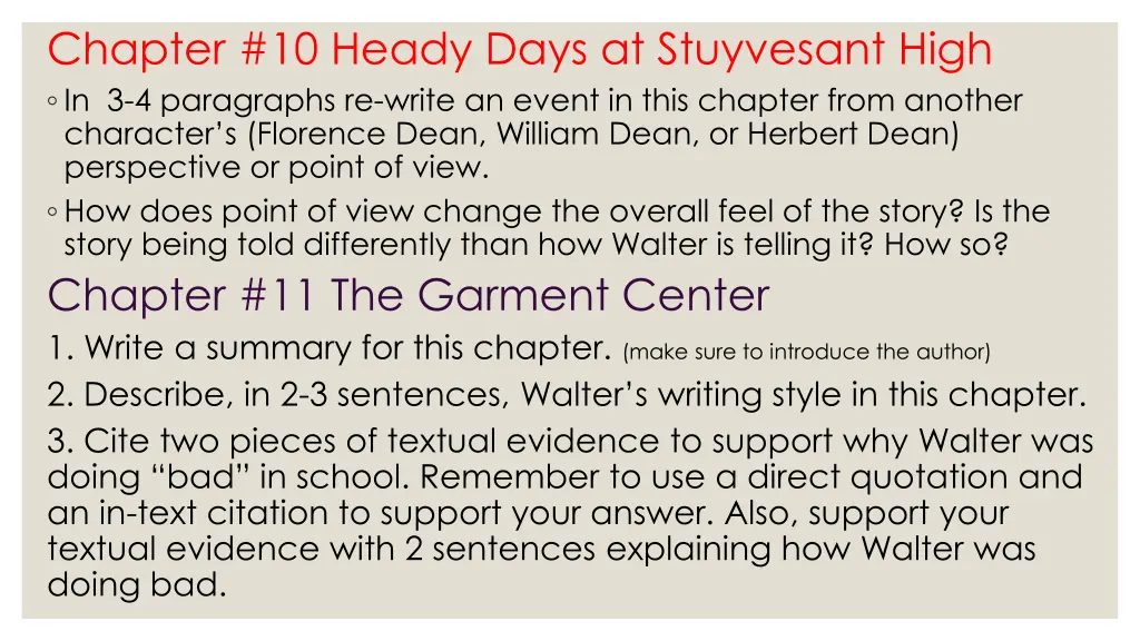 chapter 10 heady days at stuyvesant high 1