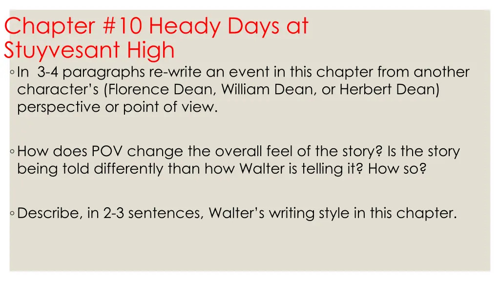 chapter 10 heady days at stuyvesant high