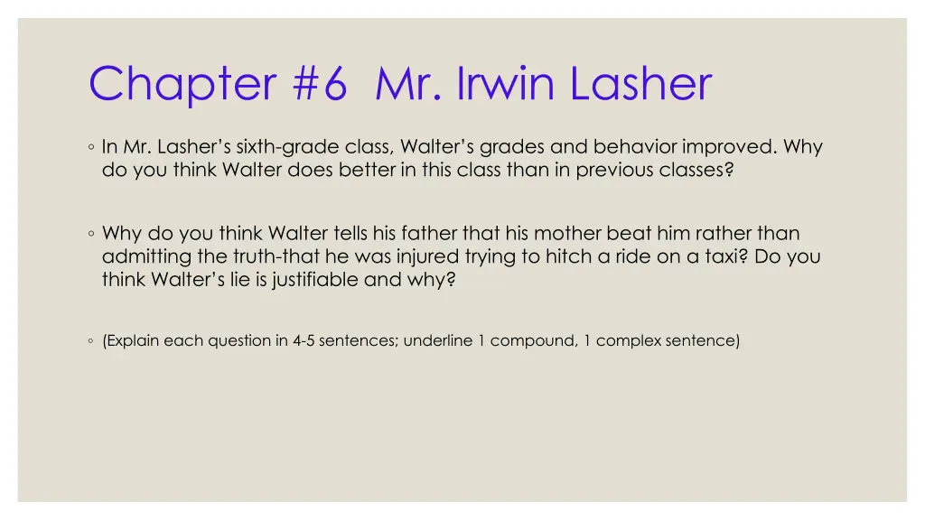 chapter 6 mr irwin lasher