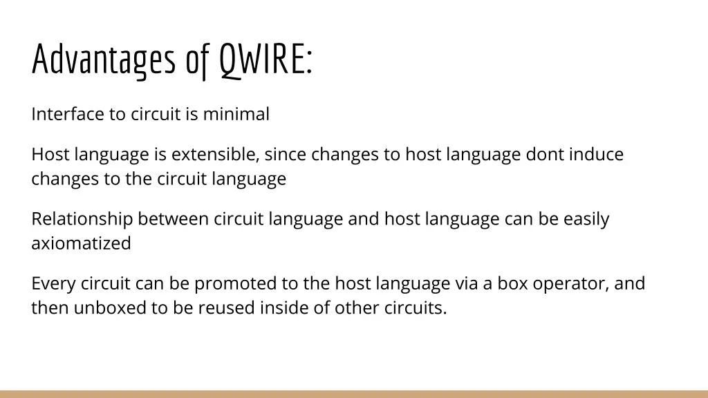 advantages of qwire