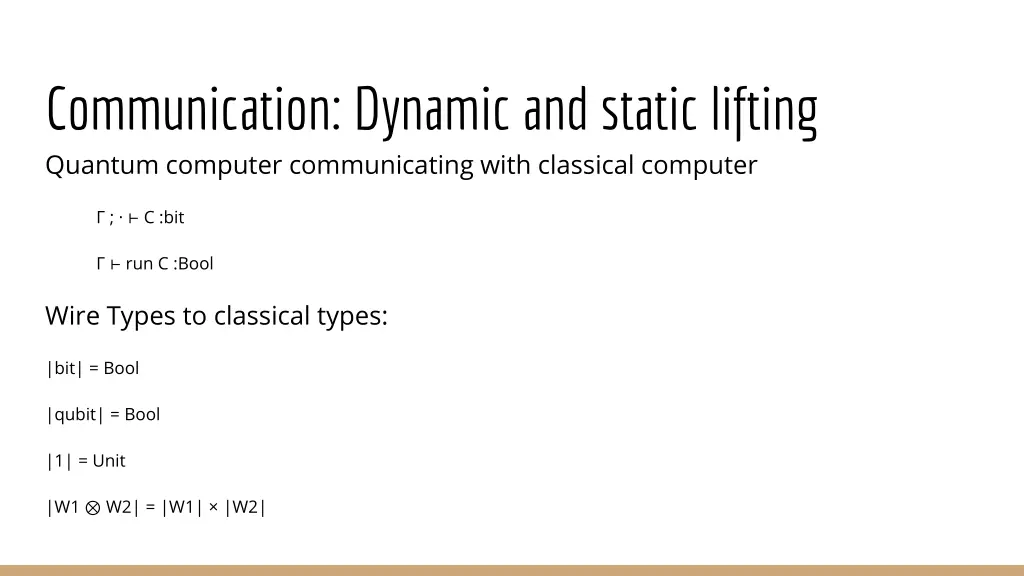 communication dynamic and static lifting quantum