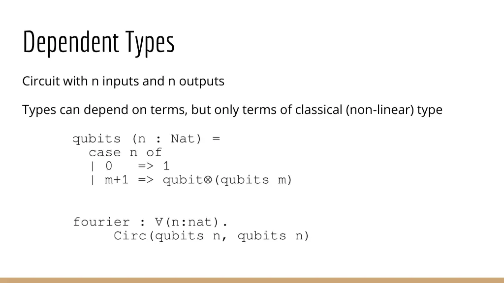 dependent types