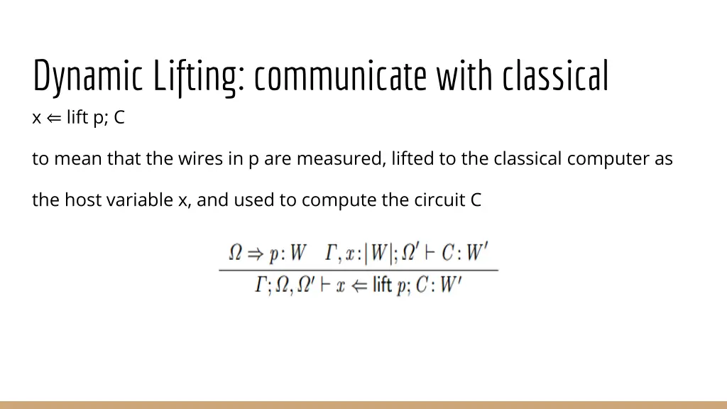 dynamic lifting communicate with classical x lift