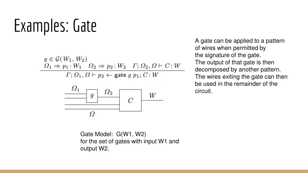 examples gate