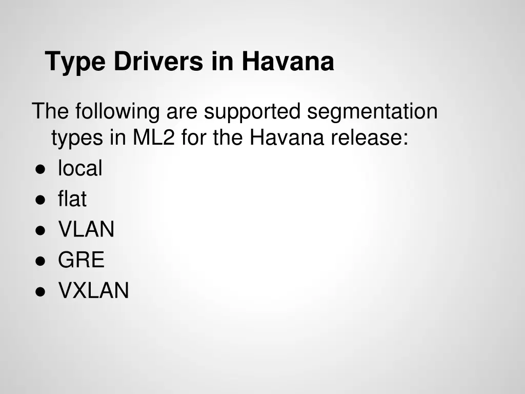 type drivers in havana